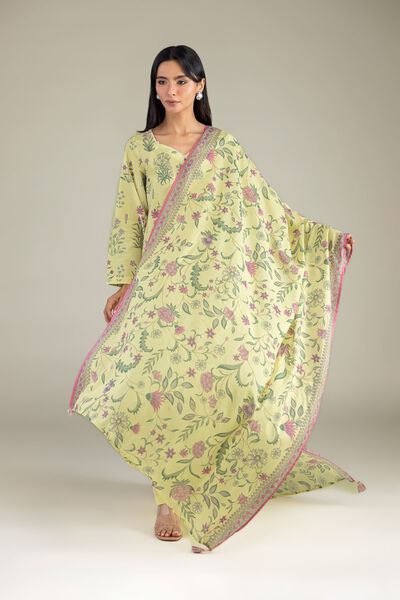 Printed | Lawn | Floral Lawn Dupatta | USD 30.00