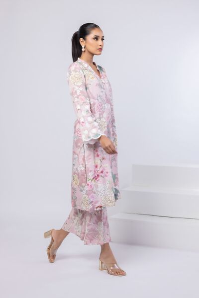 Printed | Dull Raw Silk | Pants | USD 18.00