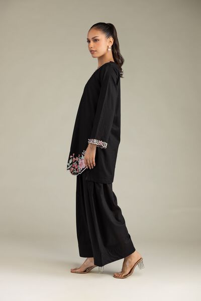 Embroidered | Cambric | Black Solid Shalwar | USD 30.00