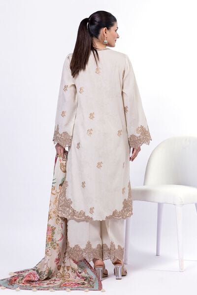 Embroidered | Jacquard | Fabrics 3 Piece | USD 55.00