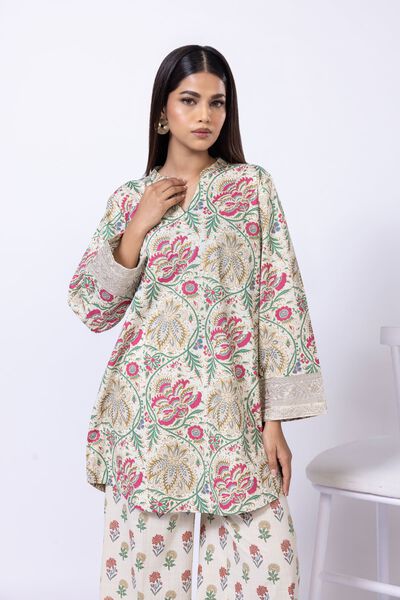 Embroidered | Crosshatch Poplin | Kurta | USD 30.00