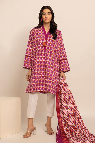 Khaddar | Printed | Fabrics 2 Piece | Top Dupatta | USD 5.40