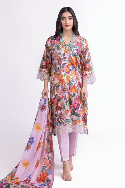 Embroidered | Lawn | Fabrics 3 Piece | USD 20.00