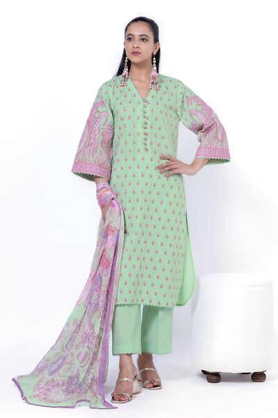 Embroidered | Cambric | Fabrics 3 Piece | USD 35.00