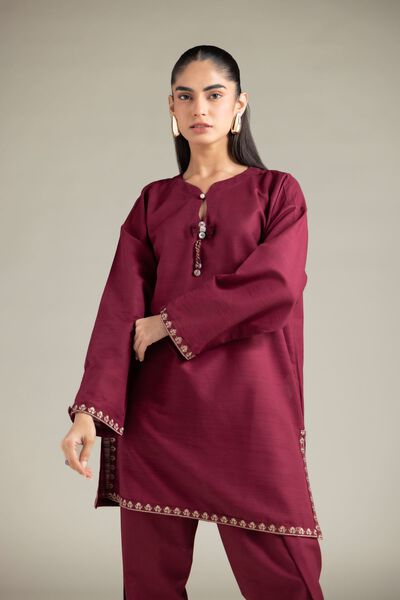 Embroidered | Textured Cotton | Kurta | USD 21.00