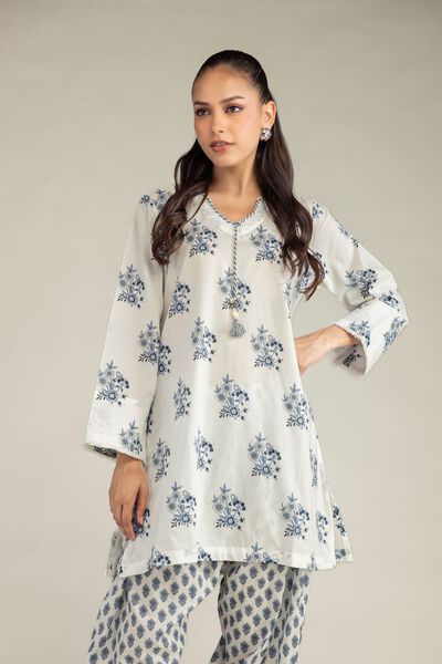 Printed | Cambric | Short V-Neck Kurta | USD 35.00