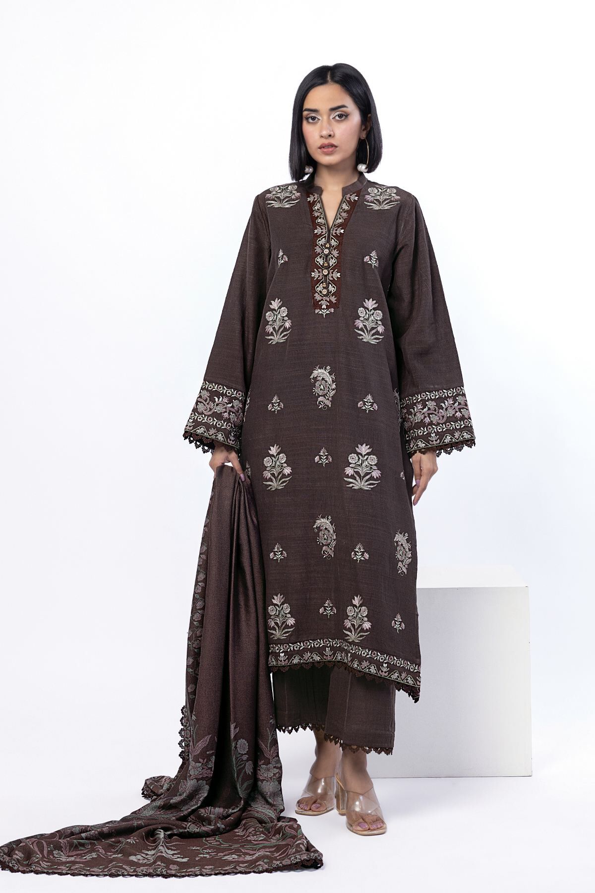 Buy Tailored 3 Piece | 0.0 N/A | KD06AST-VG_MULTI | Khaadi Global