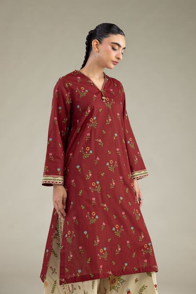 Printed | Cambric | Long Cambric Kurta | USD 35.00