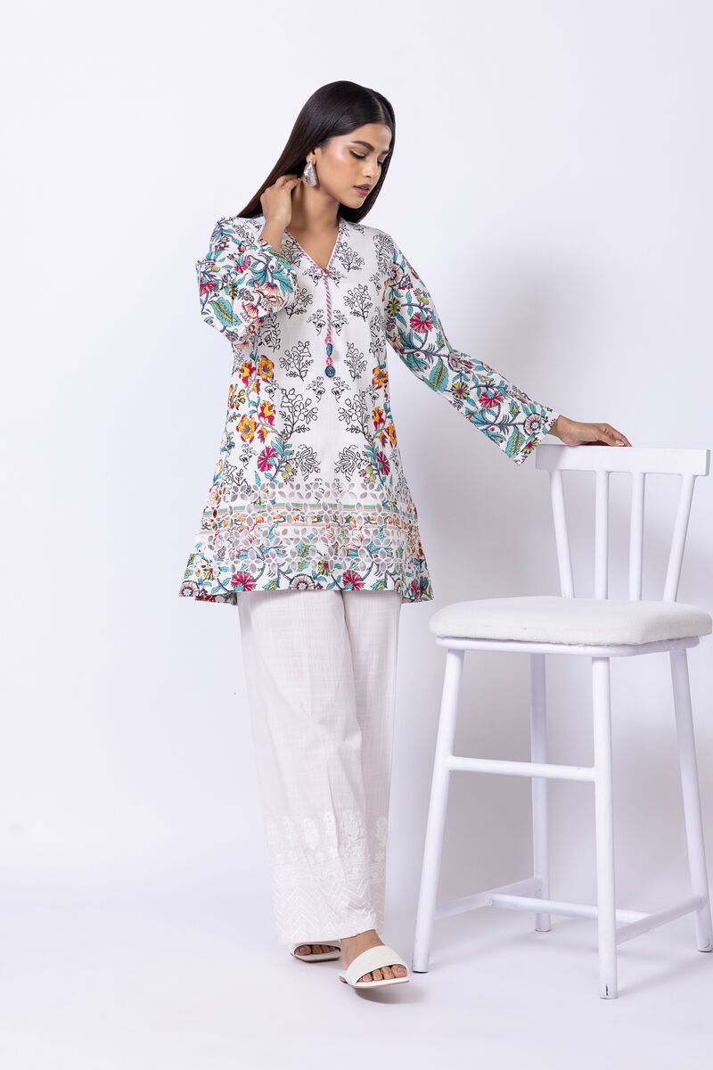 Embroidered | Crosshatch Poplin | Kurta | USD 17.50