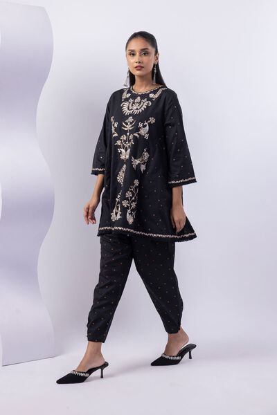 Embroidered | Cotton Dobby | Pants | USD 6.00