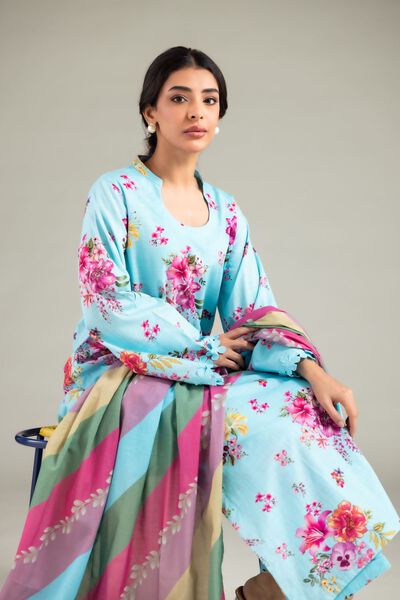 Printed  | Textured Cotton | Kurta | USD 9.00