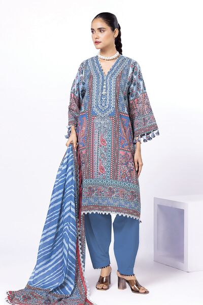 Embroidered | Dobby | Fabrics 3 Piece | USD 45.00