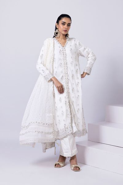 Embroidered | Polyester Crinkle Chiffon | Kurta | USD 22.50