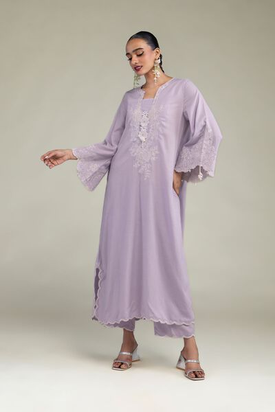 Embroidered | Raw Silk | Silk Solid Pants | USD 30.00