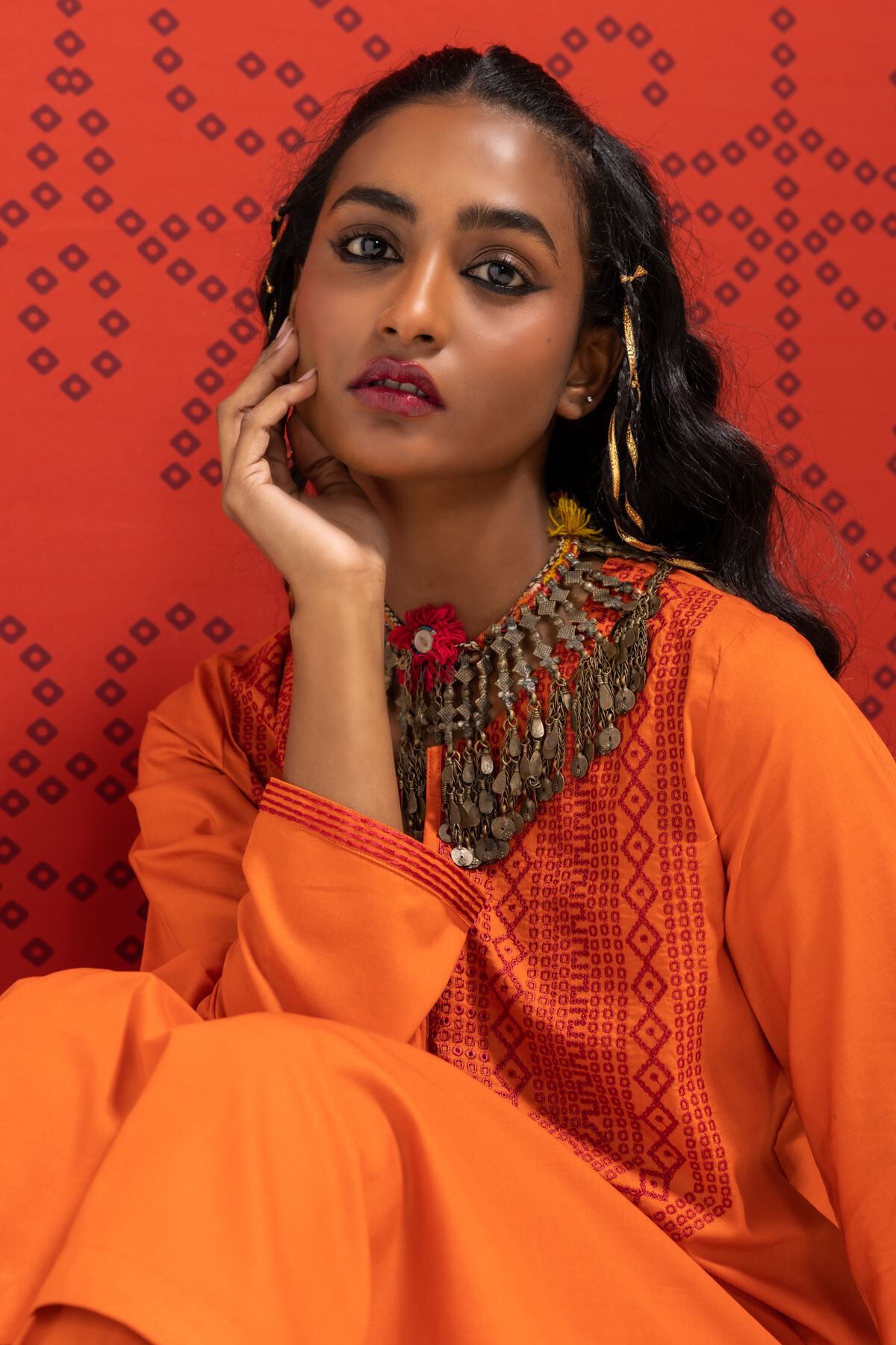 Buy Kurta Embroidered 6.60 USD 1001770921 Khaadi Global
