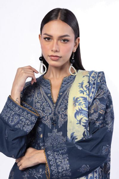 Dyed | Jacquard | Fabrics 3 Piece | USD 45.00