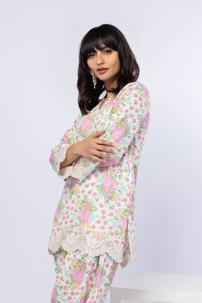 Embroidered | Crosshatch Raw Silk | Kurta | USD 20.00