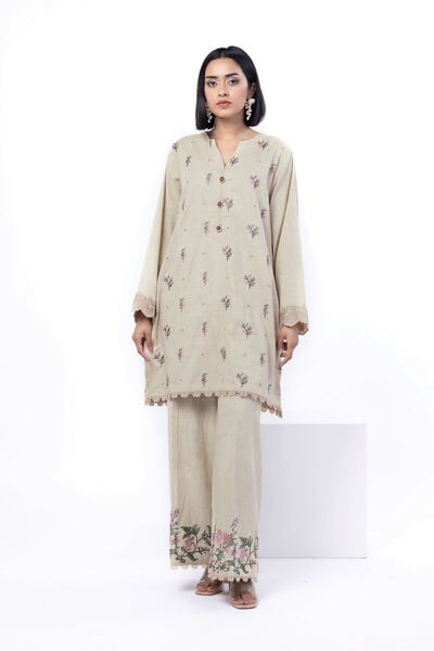 Embroidered | Crosshatch | Tailored 2 Piece | Top and Bottom | USD 45.00