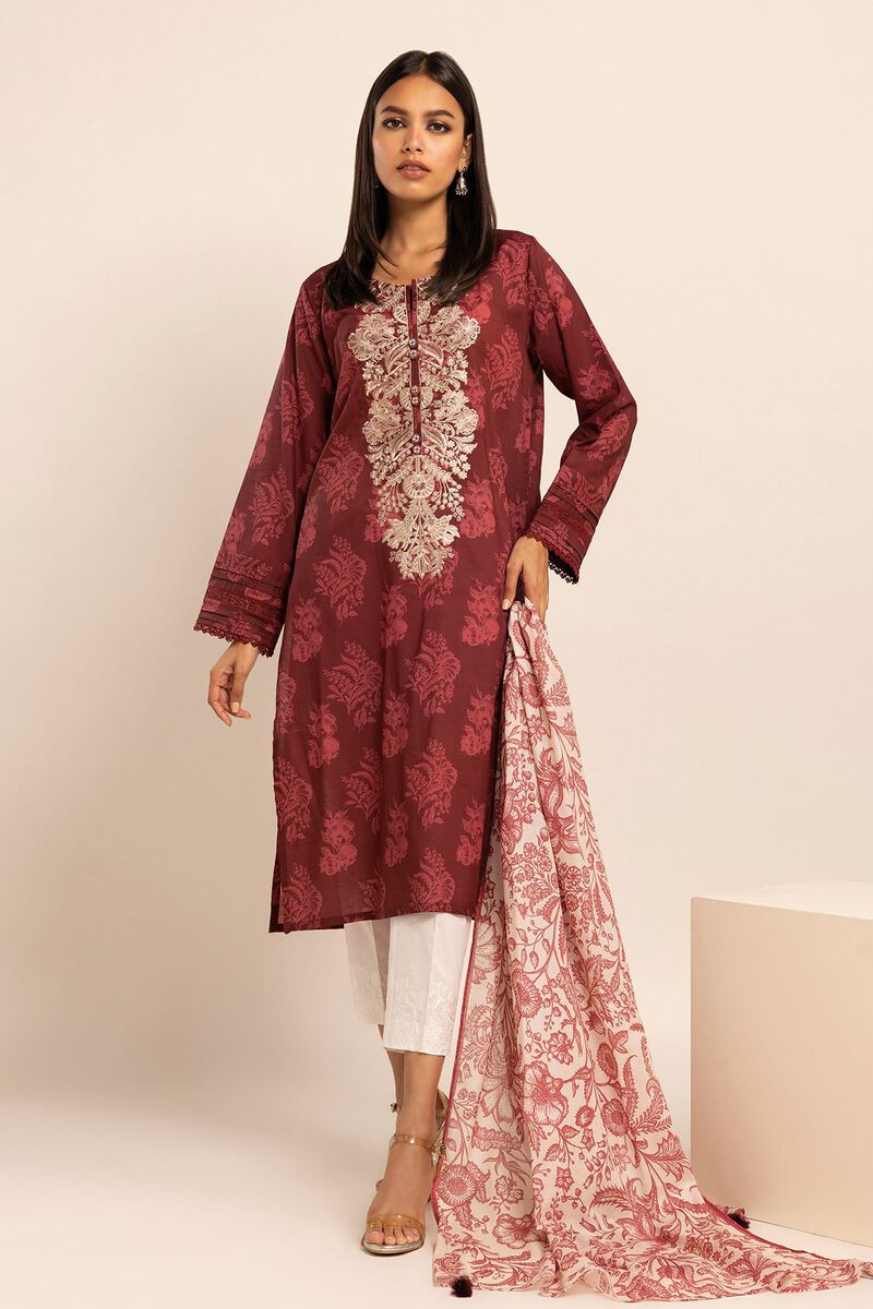 Cambric | Embroidered | Fabrics 2 Piece | Top Dupatta | null