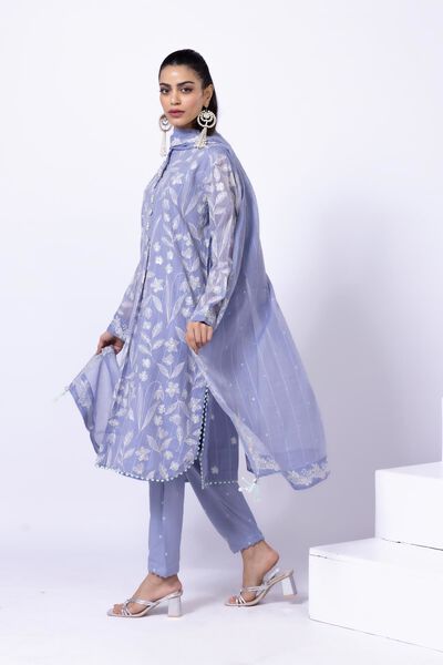 Embroidered | Crosshatch Raw Silk | Shalwar | USD 7.50