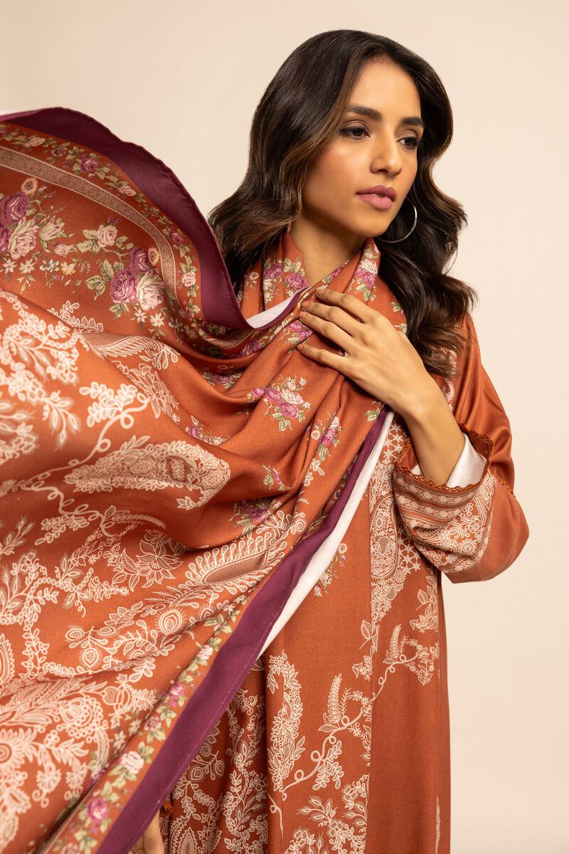 Printed | Printed Viscose Satin | Fabrics 3 Piece | null