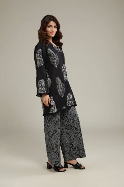 Printed | Cotton Crinkle | Paisley Relaxed Pants | USD 18.00