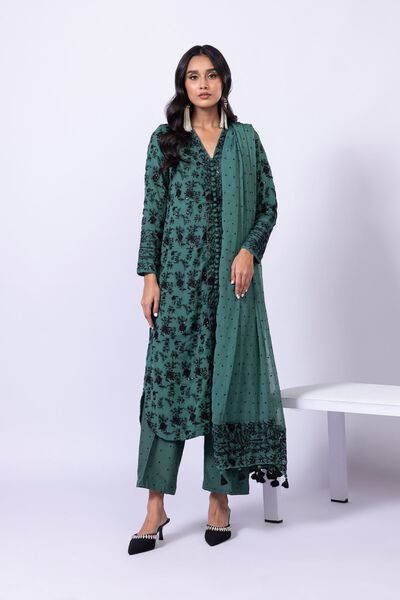 Embroidered | Polyester Crinkle Chiffon | Kurta | USD 24.00