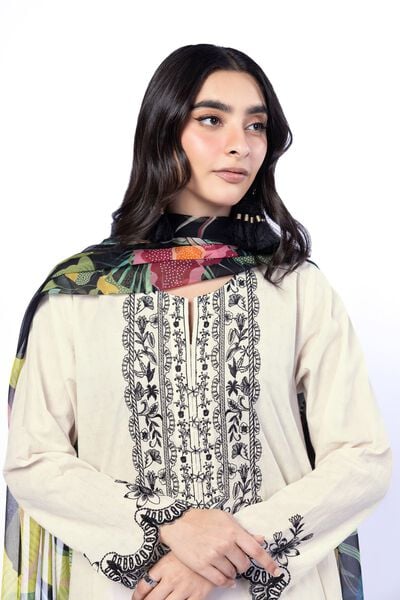 Embroidered | Cotton Dobby | Fabrics 3 Piece | USD 55.00