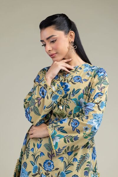 Printed | Cotton Dobby | Floral Cotton Kurta | USD 30.00