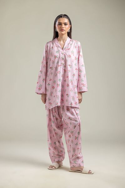 Printed | Cotton Viscose | Pink Floral Shalwar | USD 30.00