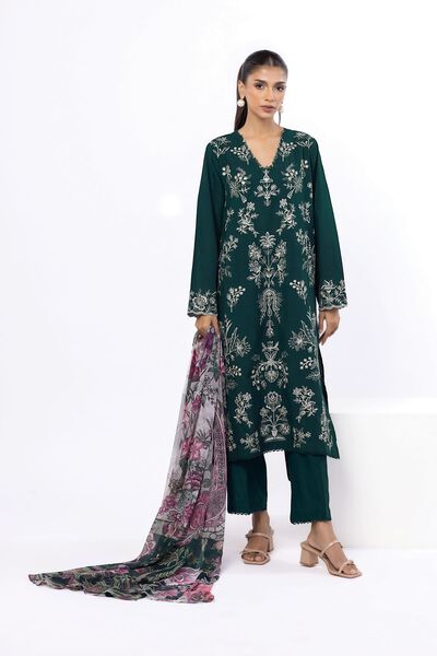 Embroidered | Cambric | Fabrics 3 Piece | USD 45.00