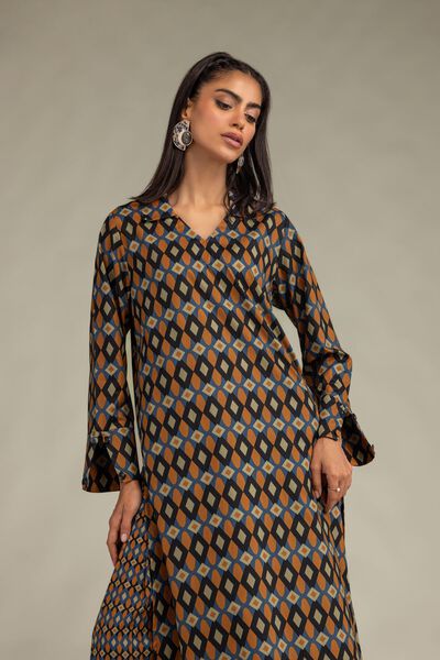 Printed | Cambric | Longline Cambric Kurta | USD 35.00
