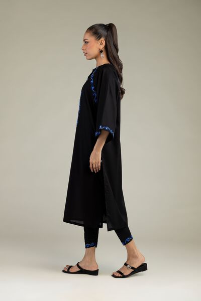 Embroidered | Cambric | Black Solid Shalwar | USD 30.00