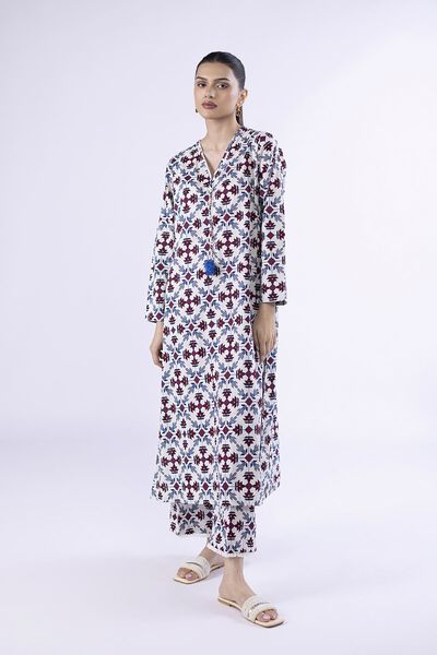 Printed | Crosshatch Poplin | Pants | USD 7.50