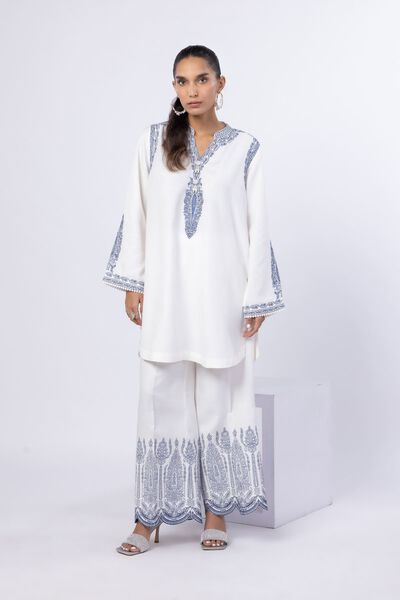 Embroidered | Russian Raw Silk | Pants | USD 9.90