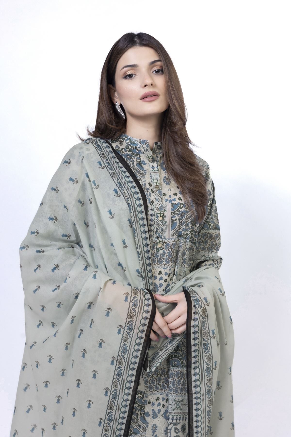 Buy Fabrics 3 Piece | 0.0 N/A | SS2362A-VG_MULTI | Khaadi Global