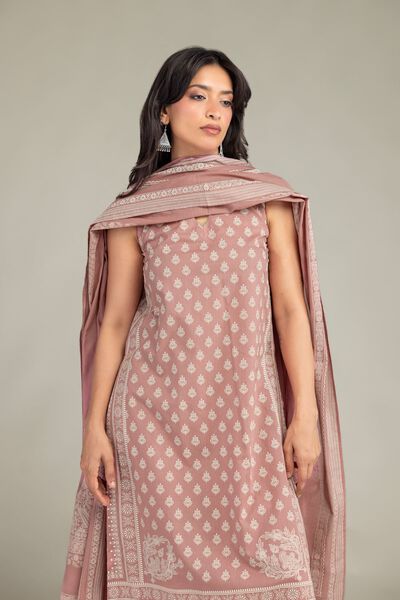 Printed | Cambric | Sleeveless Cambric Kurta | USD 20.00