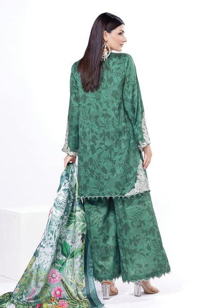 Embroidered | Cotton Satin | Fabrics 3 Piece | USD 27.50