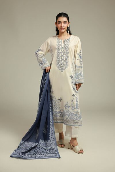 Printed | Cambric | Fabrics 3 Piece | USD 45.00