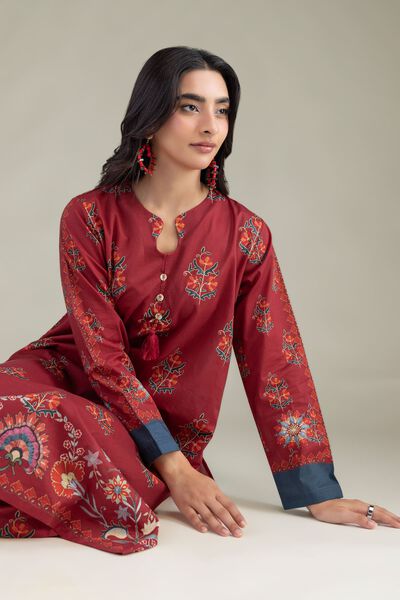 Printed | Cambric | Floral Cambric Kurta | USD 40.00
