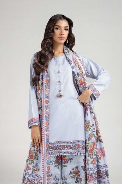 Printed | Karandi | Tailored 3 Piece | USD 50.00