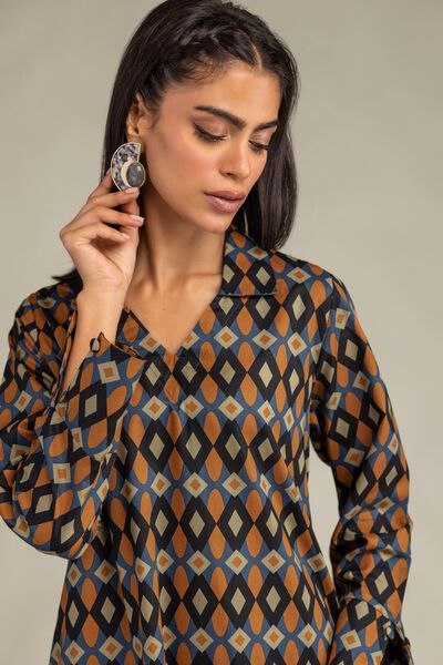 Printed | Cambric | Longline Cambric Kurta | USD 35.00