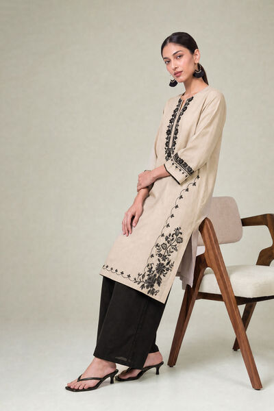 Embroidered | Cambric | Floral Cambric Kurta | USD 45.00