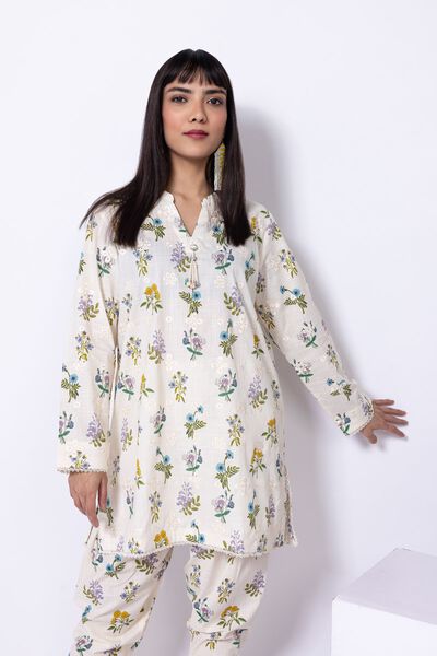 Embroidered | Crosshatch Poplin | Kurta | USD 9.00