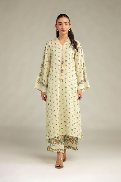 Printed | Raw Silk | Floral Silk Pants | USD 35.00