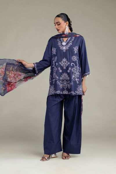Embroidered | Raw Silk | Solid Silk Shalwar | USD 30.00