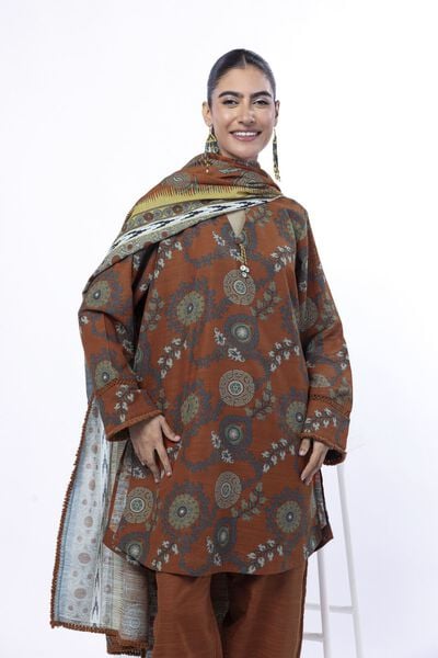 Printed | Light Khaddar | Fabrics 3 Piece | USD 30.00