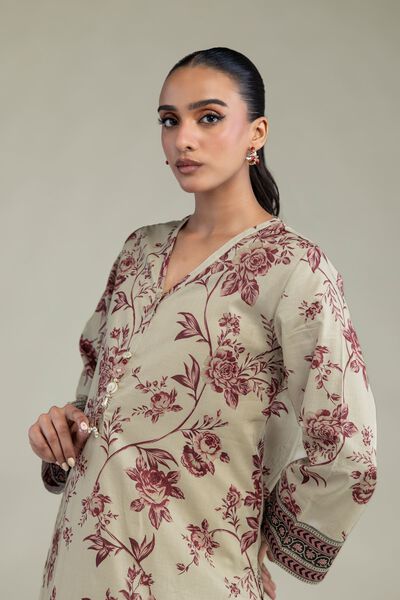 Printed | Cambric | Cambric Longline Kurta | USD 35.00