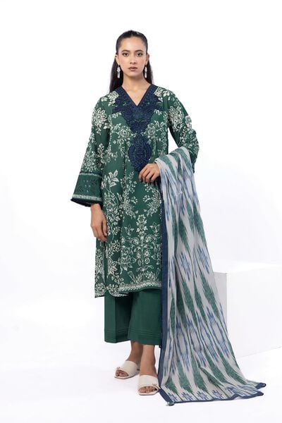 Embroidered | Cotton | Tailored 3 Piece | USD 50.00
