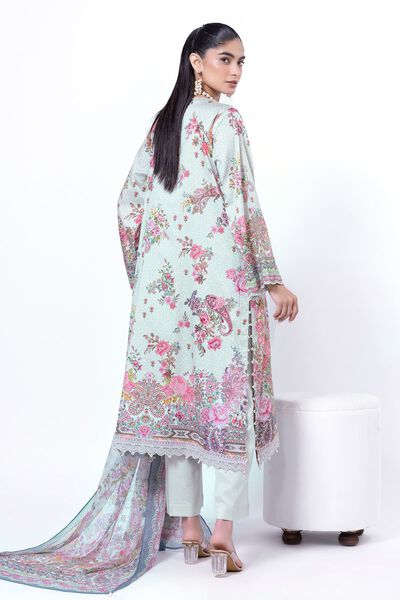 Embroidered | Cotton Satin | Fabrics 3 Piece | USD 25.00
